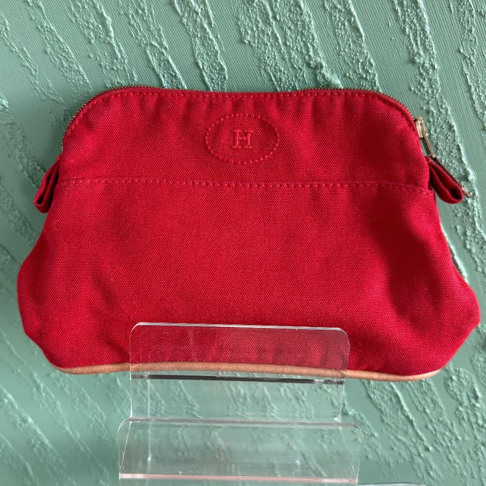 Hermes Small Red Pouch - image 1